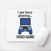 ビデオゲー忙しム私は遊のビデオゲーム マウスパッド (マウス)