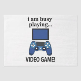 ビデオゲー忙しム私は遊のビデオゲーム 薄葉紙