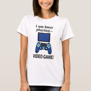 ビデオゲー忙しム私は遊のビデオゲーム Tシャツ