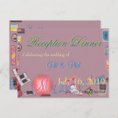 ビデオゲー結婚ム インビテーションポストカード (正面/裏面)