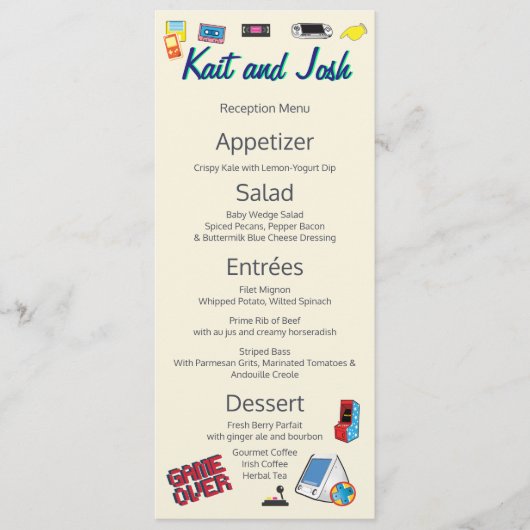 ビデオゲー結婚ム メニュー (正面)