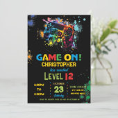 ビデオゲー絵を描ムのスプラッシュネオン落書きレベル上げ 招待状 (スタンド正面)