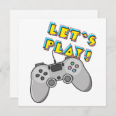 ビデオゲー遊ムを見よう 招待状 (正面/裏面)