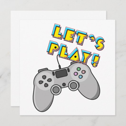 ビデオゲー遊ムを見よう 招待状 (正面/裏面)