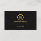 ビデオサウンドディスプレイ黒花崗岩オーディオエンジニア 名刺 (裏面)