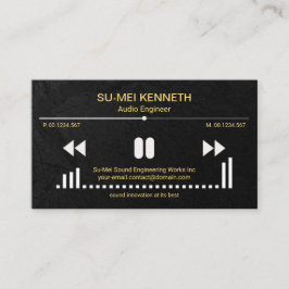 ビデオサウンド表示(黒)サウングランジドエンジニア 名刺
