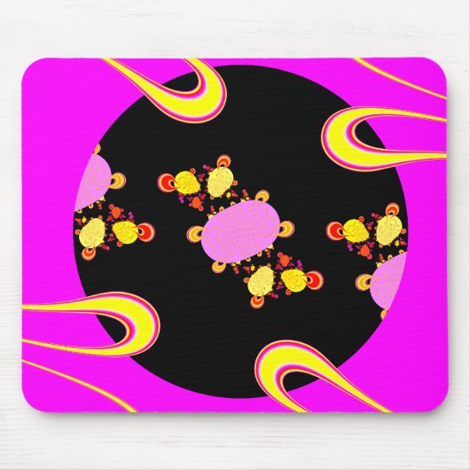 ビデオスター食べをラジオで表示 マウスパッド (正面)