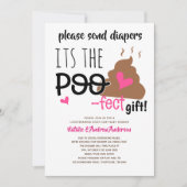 ビデオチャットメールギフトによるライブストリーミング赤ちゃんシャワー 招待状 (正面)