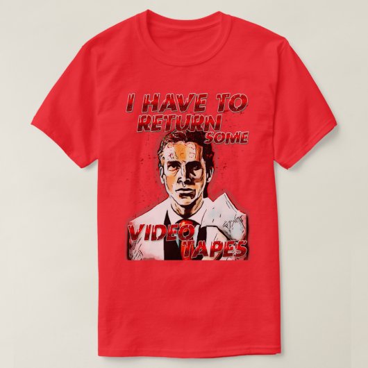 ビデオテープを返す必要がある1 Tシャツ (デザイン正面)