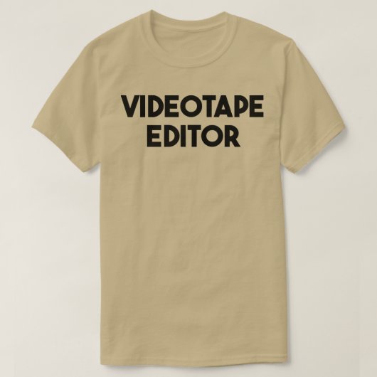 ビデオテープエディタのプレミアム Tシャツ (デザイン正面)