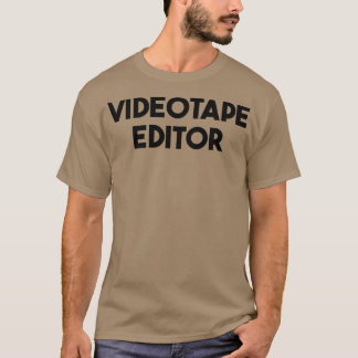 ビデオテープエディタのプレミアム Tシャツ