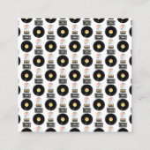 ビデオテープビニルLPパターン スクエア名刺 (裏面)