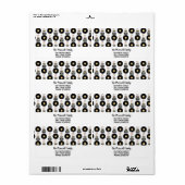 ビデオテープビニルLPパターン ラベル (フルシート)