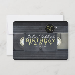 ビデオテープ2 VHS 50歳誕生日パーティーの招待 招待状