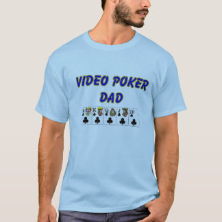 ビデオトランプのポーカーのパパ Tシャツ