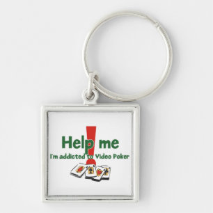 ビデオトランプのポーカーの常習者のKeychain キーホルダー
