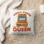 ビデオトランプのポーカー女王 クッション (ブランケット)