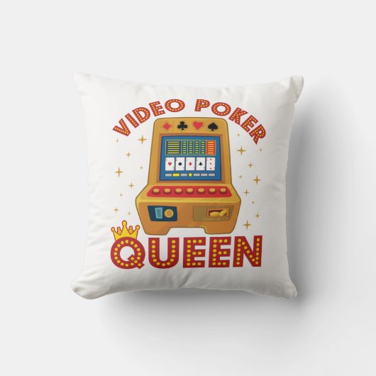 ビデオトランプのポーカー女王 クッション (正面)