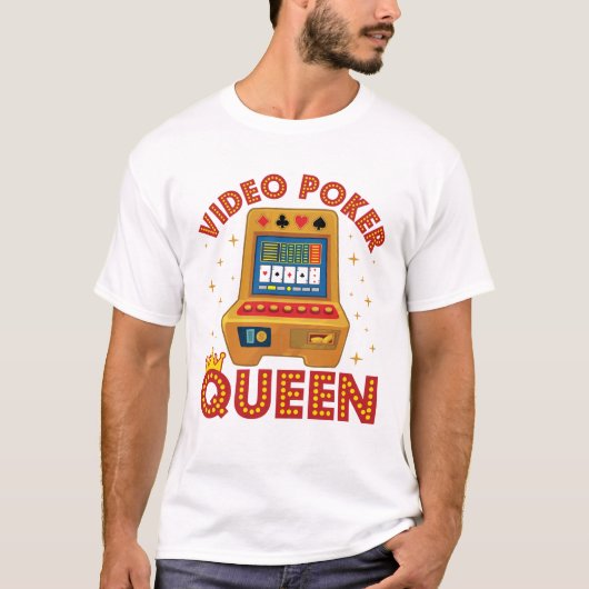 ビデオトランプのポーカー女王 Tシャツ (正面)
