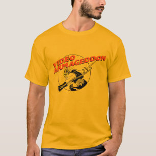 ビデオハルマゲドン-金ゴールド Tシャツ