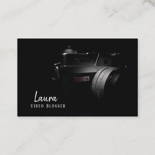 ビデオブロガーの名刺 名刺 (正面)