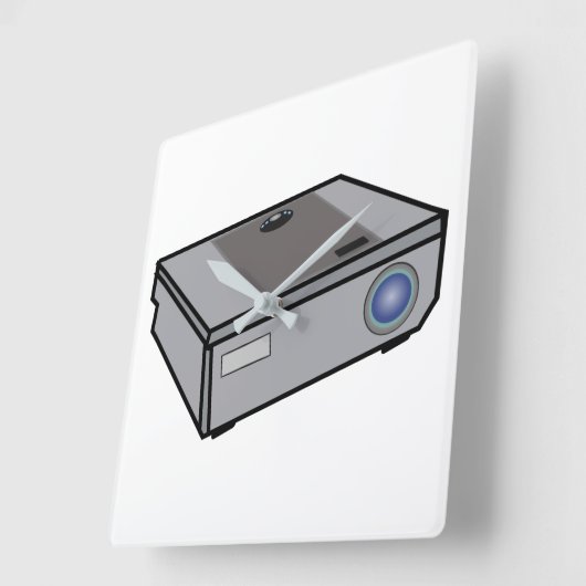 ビデオプロジェクター スクエア壁時計 (傾斜)