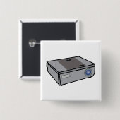 ビデオプロジェクタ 缶バッジ (正面&裏面)