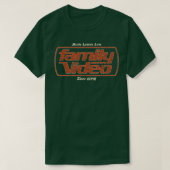 ビデオレンタル映画好き愛ファミリービデオ1978 Tシャツ (デザイン正面)