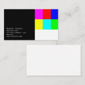 ビデオ制作カラーカード名刺 名刺 (正面/裏面)