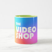 ビデオ店のマグ ツートーンマグカップ (中央)