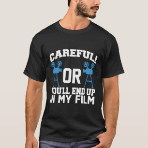 ビデオ撮影フィルムメーカー慎重に行わないと最終的に Tシャツ