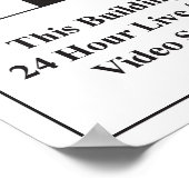 ビデオ監視サイン ポスター (角)