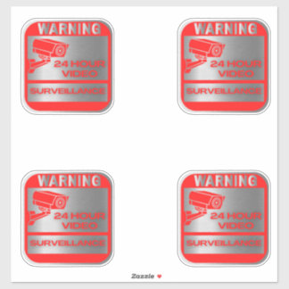 ビデオ監視シンボルや象徴警告ズ シール