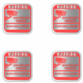 ビデオ監視シンボルや象徴警告ズ シール (正面)