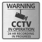 ビデオ監視シンボルや象徴警告，のステッカー シール (正面)