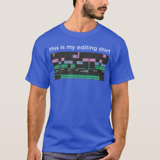 ビデオ編集ソフトウェア 映像編集者 ビデオ編集 E Tシャツ