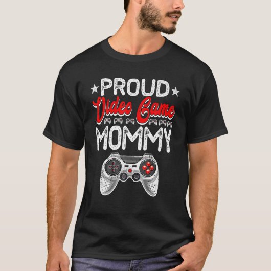 ビデオ誇りを持ったゲームママの日スポーツ愛好家Ma Tシャツ (正面)