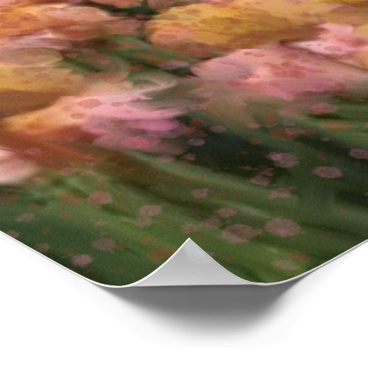 ビデオ通話のための美しい海と崖の背景 ポスター (角)