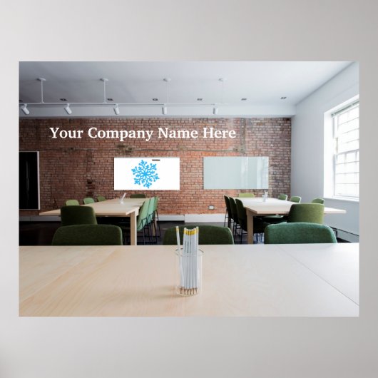 ビデオ通話のOffice宇宙のバックグラウンド ポスター (正面)