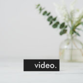 ビデオ スキニー名刺 (スタンド正面)