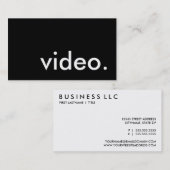 ビデオ. 名刺 (正面/裏面)