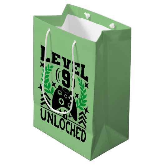 ビデクールオゲーマー第9回誕生日パーティー ミディアムペーパーバッグ (正面アングル)