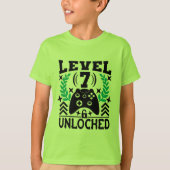 ビデクールオユニセックスゲーマー7誕生日Tシャツ Tシャツ (正面)