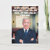 ビデニすごいスおもしろい誕生日カード カード (正面)