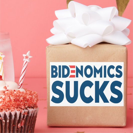 ビデノミ最低クス 長方形シール (パーティー)