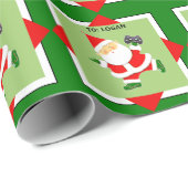 ビデパーソナライズされたオゲーマーホリデーギフト ラッピングペーパー (ロールコーナー)