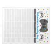 ビデパーソナライズされたオ読ゲームのログ ノートパッド (正面)