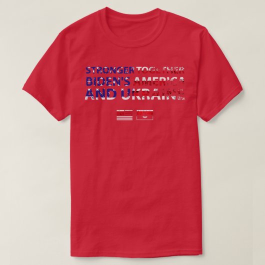 ビデンスアメリカウクライナバイデン氏 Tシャツ (デザイン正面)
