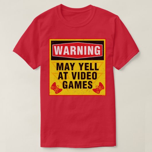 ビデ警告オゲームRxTpでMay Yell Tシャツ (デザイン正面)