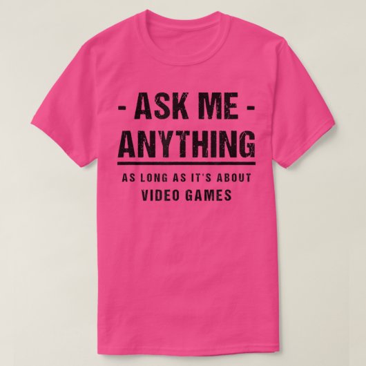 ビデ頼オゲームに関する情報 Tシャツ (デザイン正面)